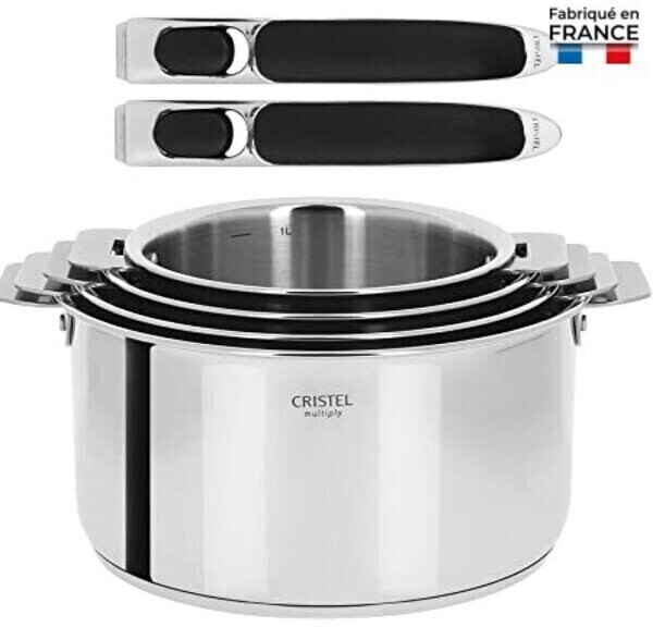 Cristel Casteline Amovible coffret de casseroles avec 2 poignées