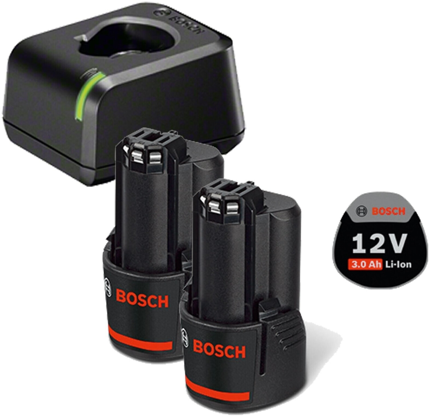 Bosch GAL 12V-20 (2607226187) + GBA 12 2x 3,0 Ah ab 120,99 € |  Preisvergleich bei