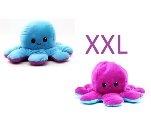 Octopus Plüsch Oktopus Plüschtier Doppelseitiges Kuscheltier Stimmung 3+@+ 