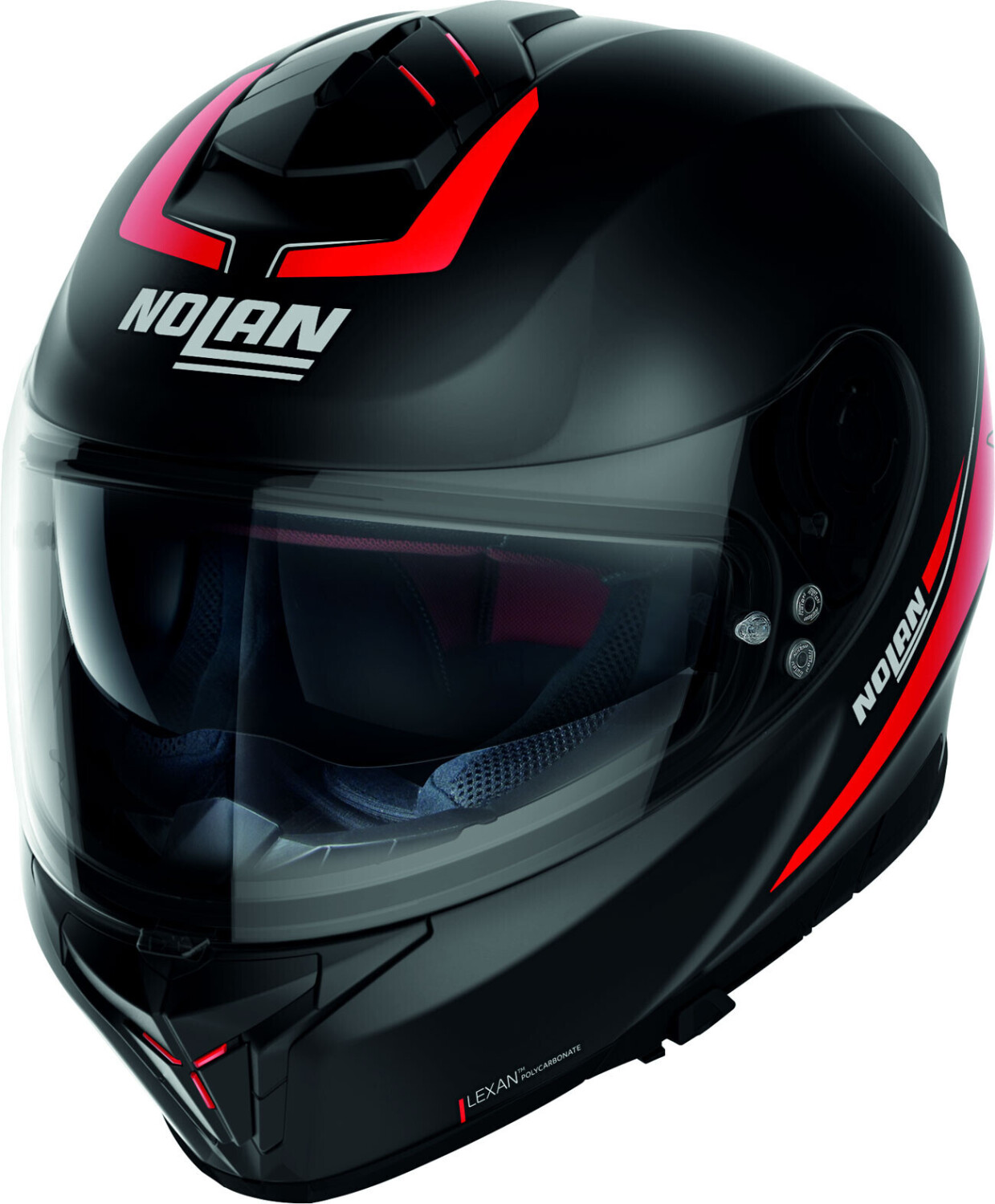Photos - Motorcycle Helmet Nolan N80-8 Staple Flat Black/Red 