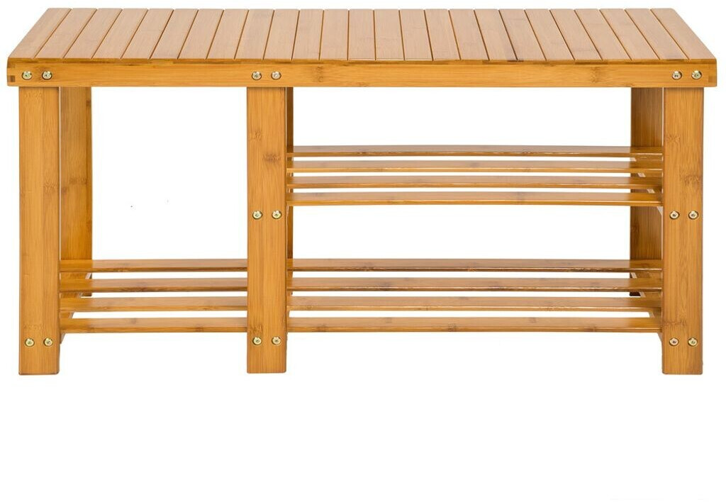 TecTake Banc à chaussures 87 x 28 x 45,5 cm