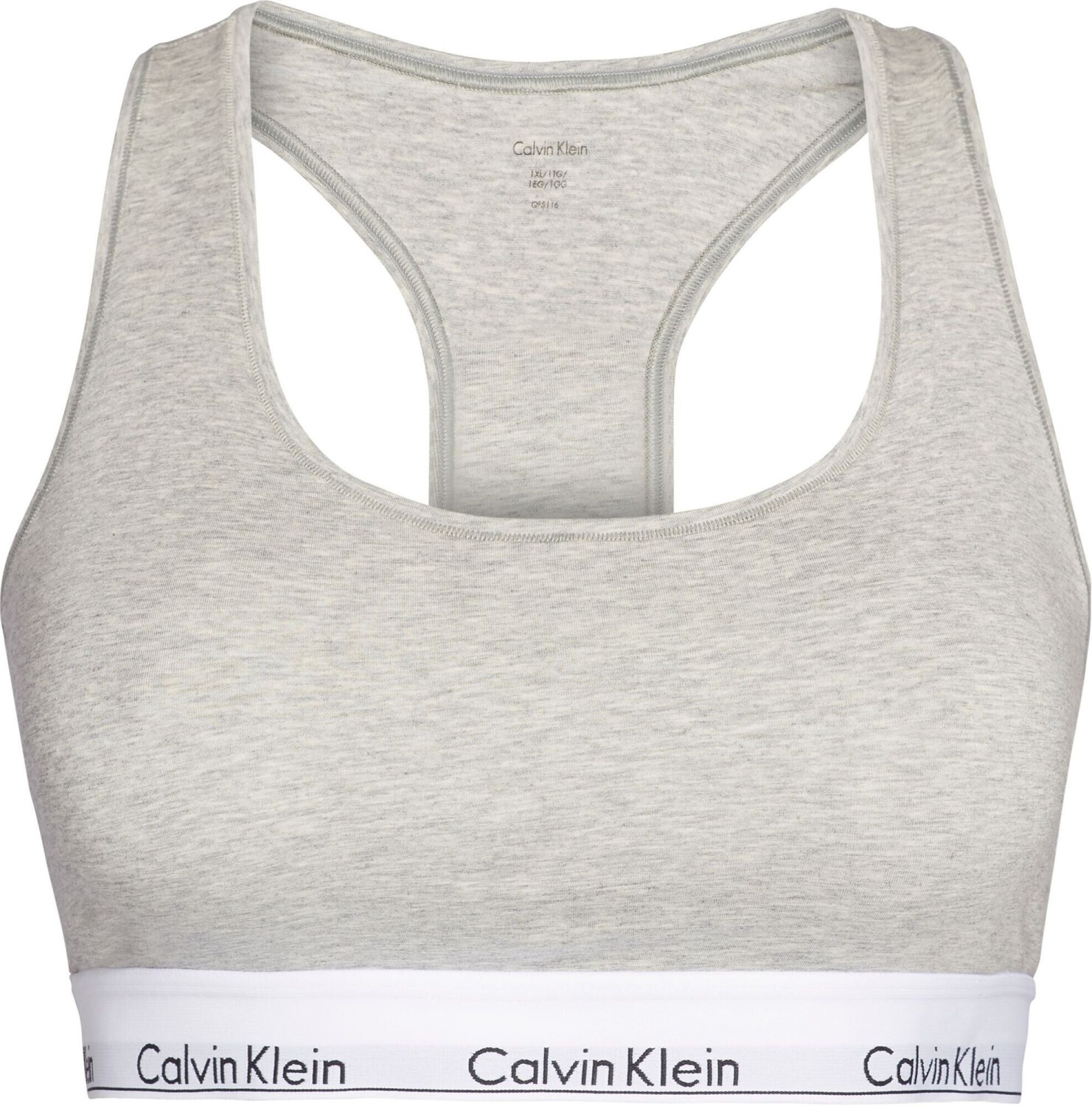Calvin Klein Modern Cotton Bralette Plus Size grey heather