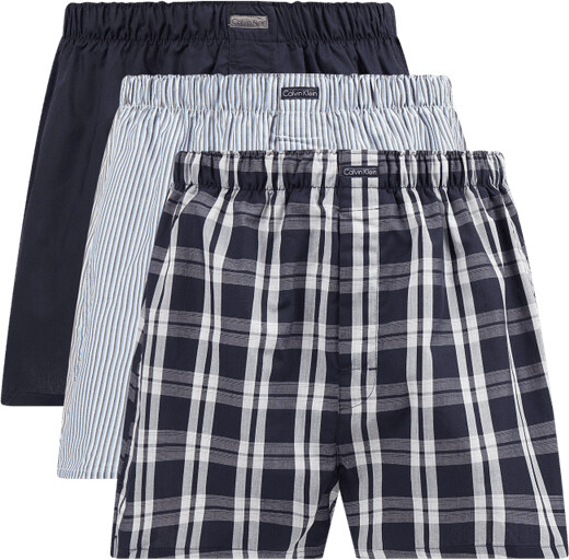 Calvin Klein 3-Pack Boxershorts (0000U1732A-TMM) blue