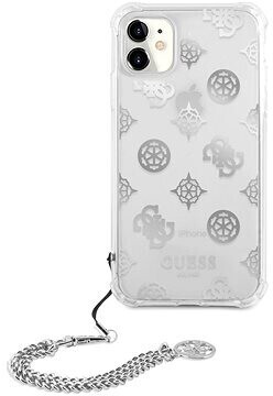 Guess PC Chain Peony for Apple iPhone 11 Silver