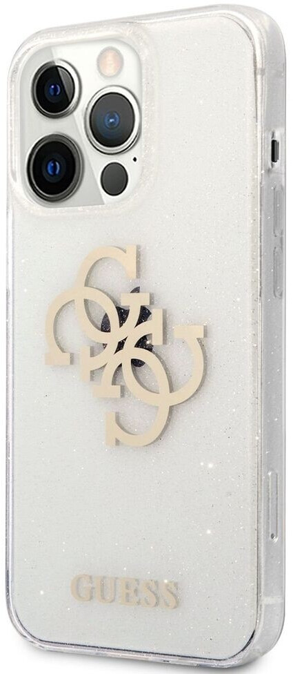 Guess TPU Big 4G Full Glitter Back Cover for Apple iPhone 13 Pro - Transparent