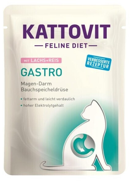 Kattovit Feline Diet Gastro Salmon & Rice 85g