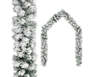 Weihnachtsgirlande Tannen Girlande Dekoration Schnee Innen Außen 270 cm grün 