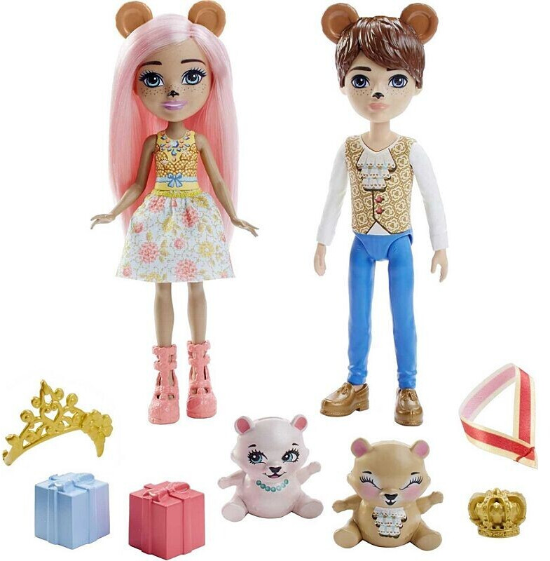 Mattel Royal Enchantimals Braylee Bear Bannon Bear GYJ07