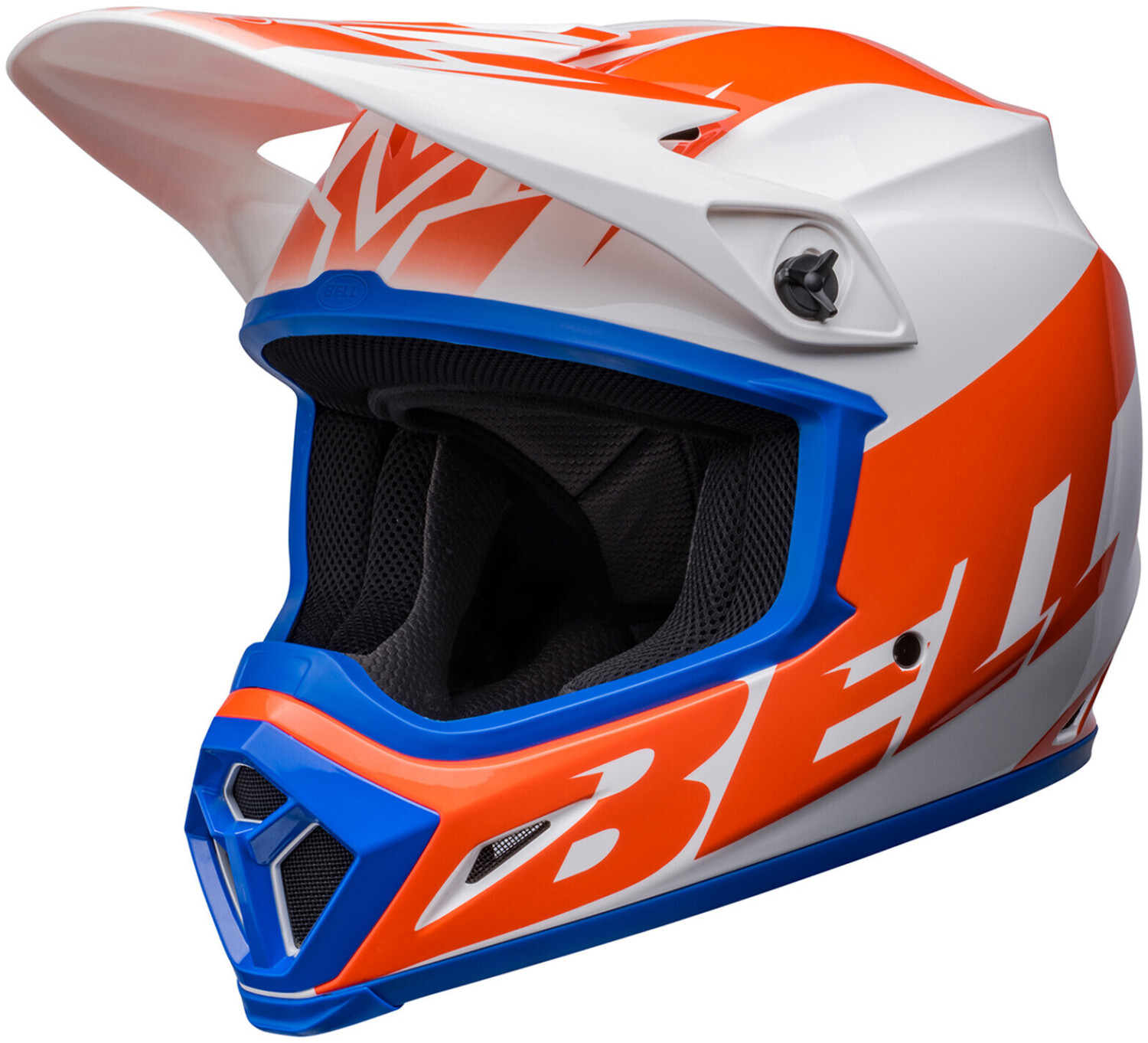 Bell MX-9 Mips Disrupt MX Helmet white orange