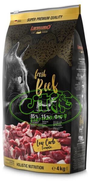 LEONARDO Cat Food Cat Fresh Beef Dry Food 4kg