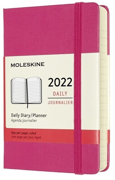 Moleskine Tagesplaner 2022 - Hardcover Agenda Im Taschenformat 9x14cm
