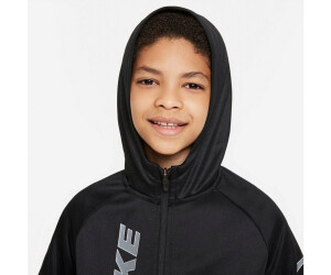 nike therma full zip hoodie black