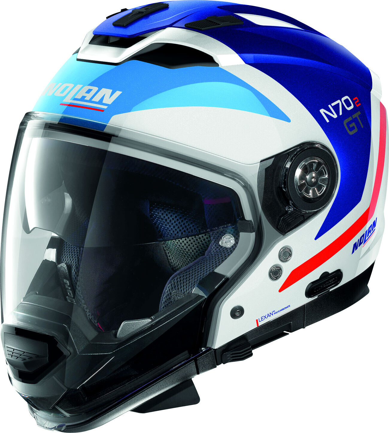 Nolan N70-2 GT Glaring Metal White 50