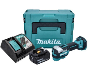 Makita Multifunktionswerkzeug DTM52T1JX2, Akku, 18V/5Ah, mit Akku, Lader,  44-teiligem Werkzeug-Set – Böttcher AG