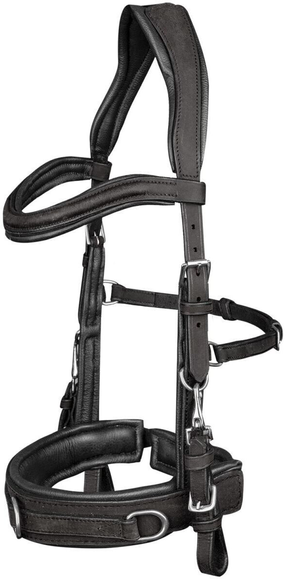 Waldhausen Leather Cavesson Anatomic Pony Black