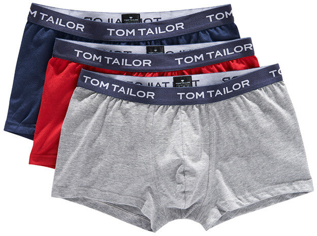 3er Pack Tom Tailor Herren Slips Pants Hipster Boxer Shorts ohne Eingriff 70237