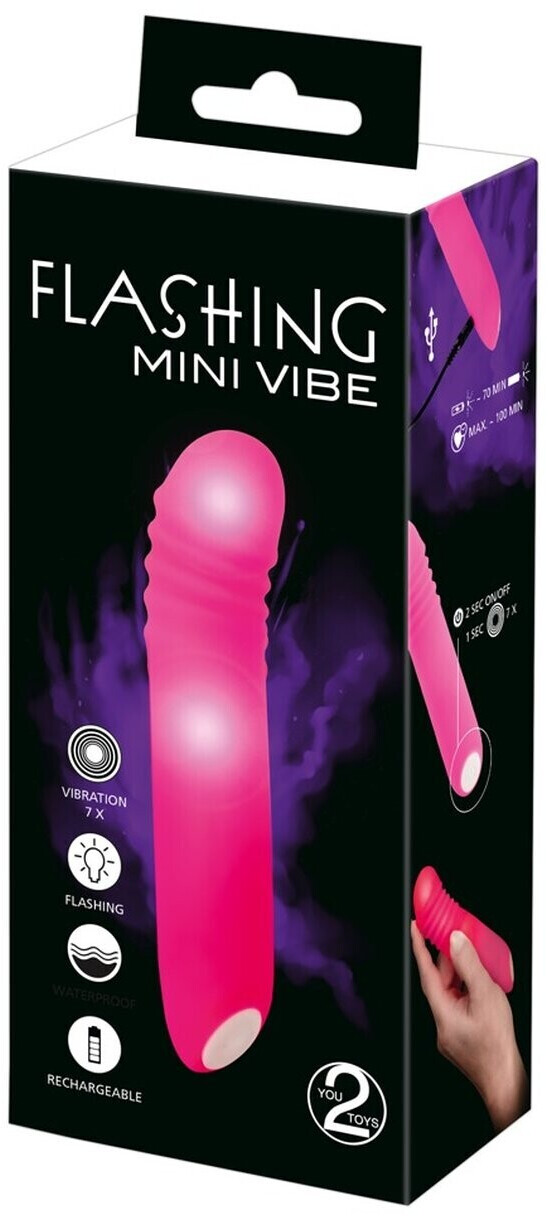 You2Toys Flashing Mini Vibe - rose