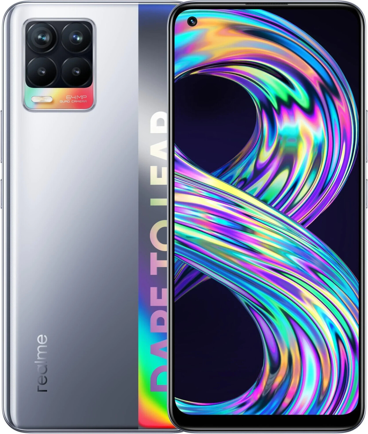 Realme 8 128 Go 8 Go argent cyber