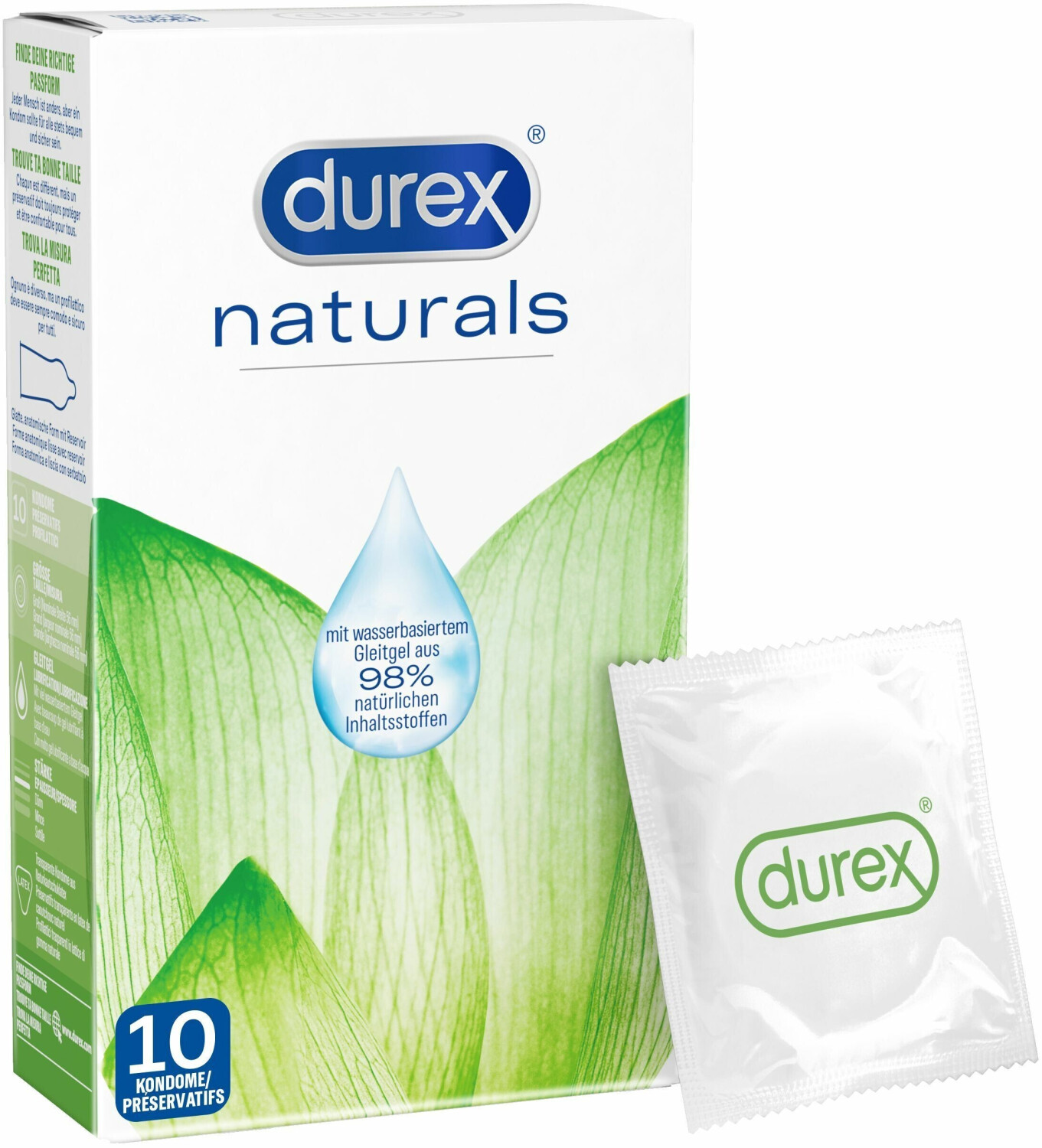Préservatifs 98% naturels x10pcs Durex