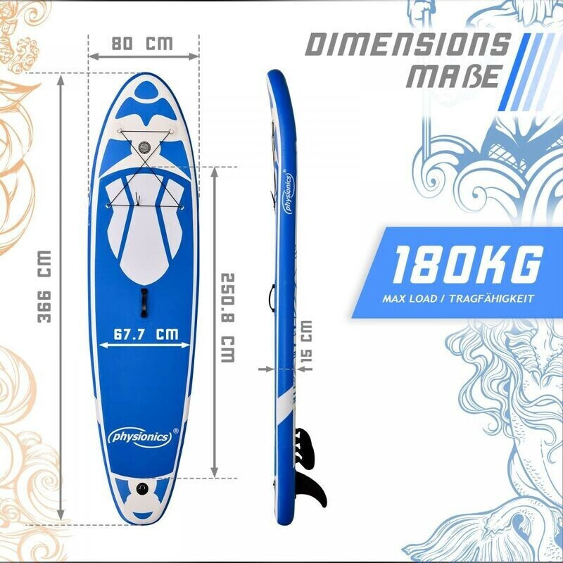 Physionics SUP Board 12 (5341) deep blue