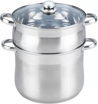 Essentiel b Couscoussier vapeur inox Ø26 cm + couvercle verre