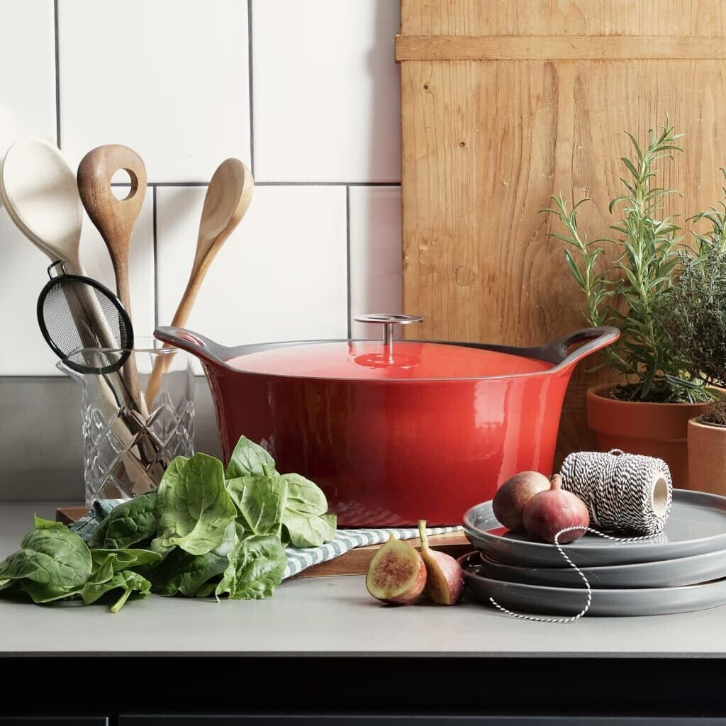 Cuisinox Sauteuse Volcan ovale rouge 20 cm