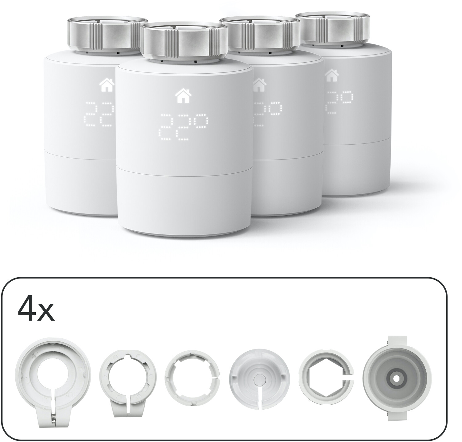 Buy tado° Smart Radiator Thermostat Quattro Pack (Universal) from