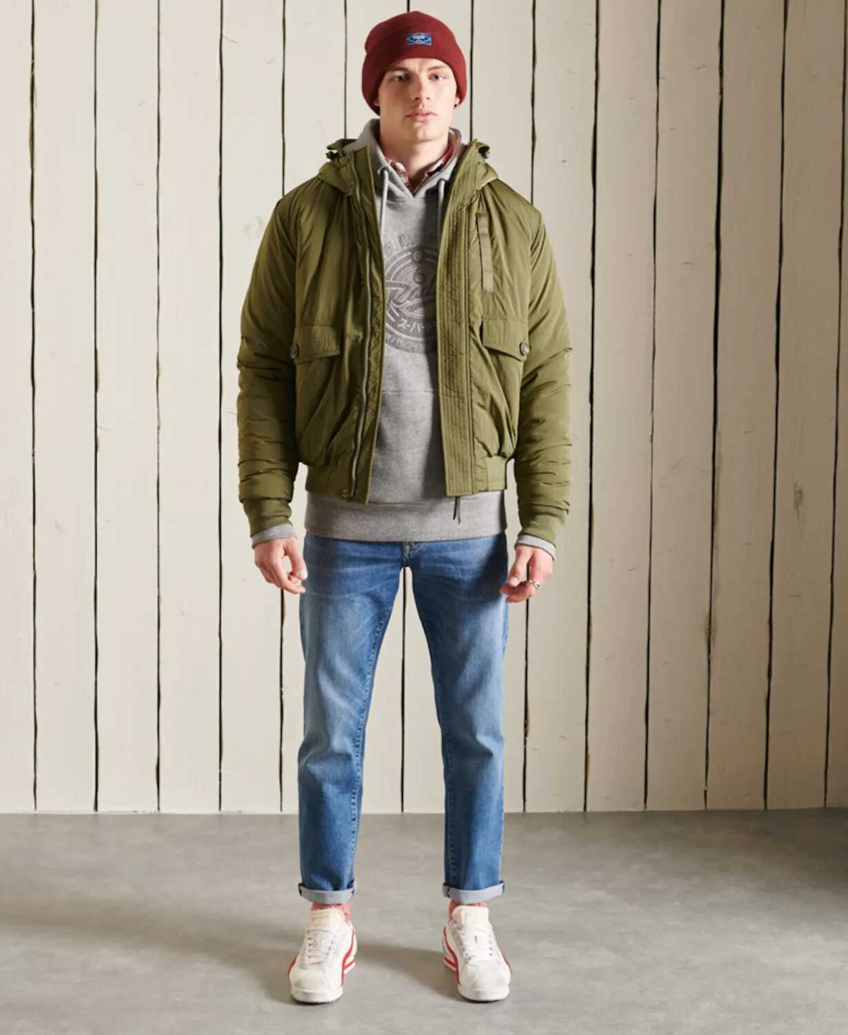 Superdry New Military Everest Bomber Jacket Trekking olive M5011194A 5DB ab 56 49 Preisvergleich bei idealo
