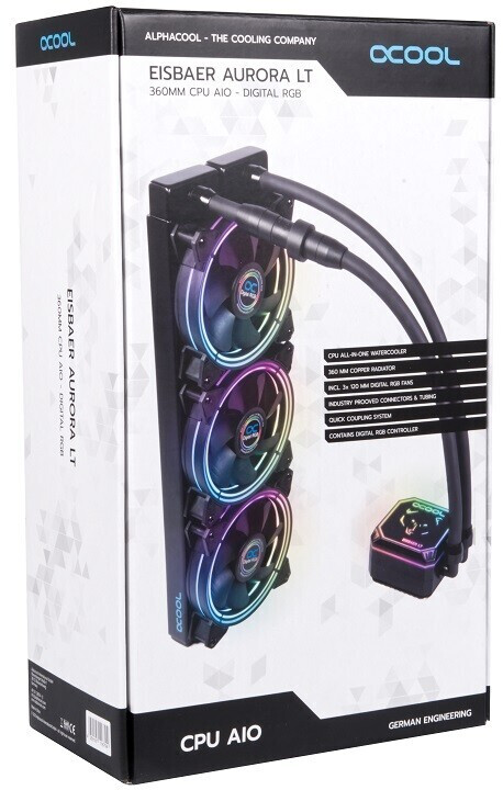 Alphacool Eisbaer Pro HPE Aurora 360 CPU AIO 360mm, Wasserkühlung