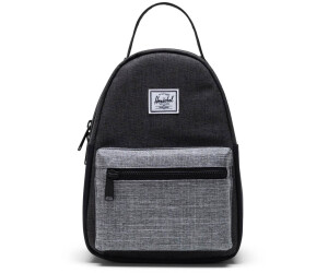 herschel black mini backpack