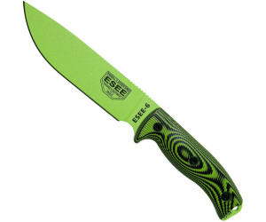 ESEE Knives ESEE 6 Venom Green Blade Green/Black G10 3D Handle 6PVG-007 