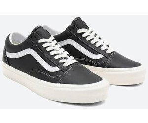 vans old skool black leather