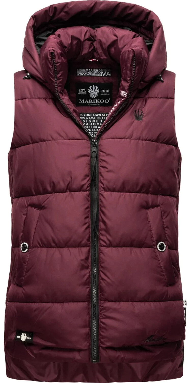 Marikoo Zarinaa Ladies Vest Quilted bordeaux