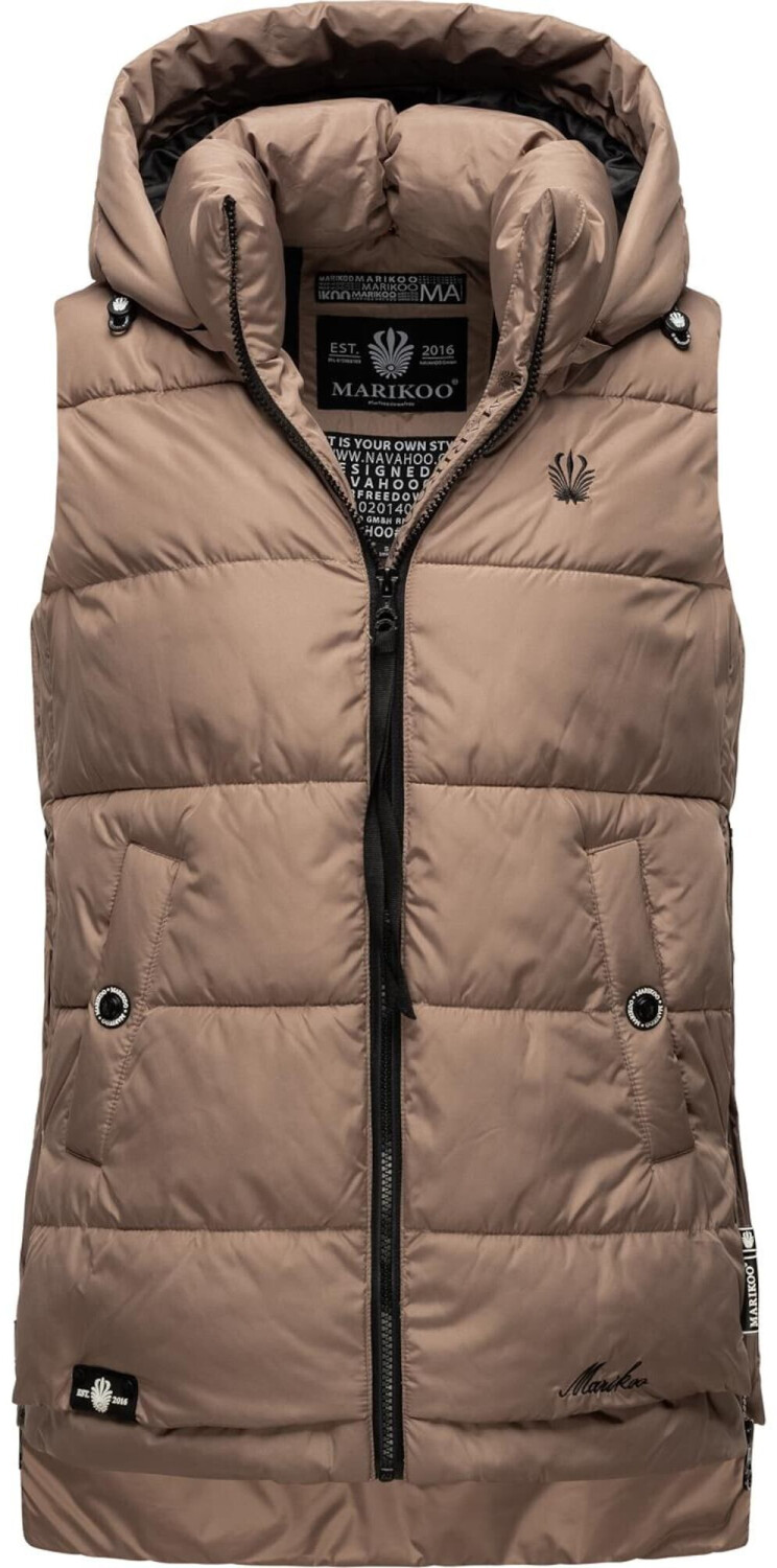 Marikoo Zarinaa Ladies Vest Quilted taupe