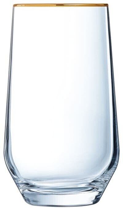 Cristal d'Arques Ultime Verre à eau bord or