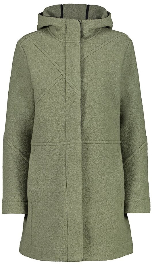CMP Women's Hooded Coat in Wool Blend timo