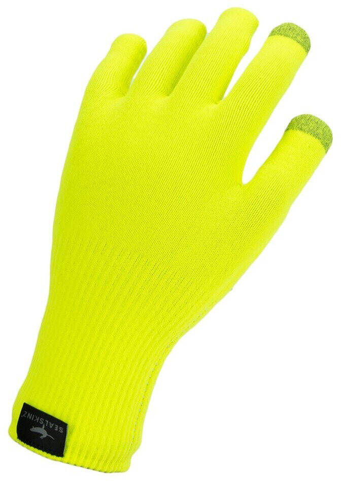 SealSkinz WATERPROOF ALL WEATHER ULTRA GRIP KNITTED GLOVE Winter yellow