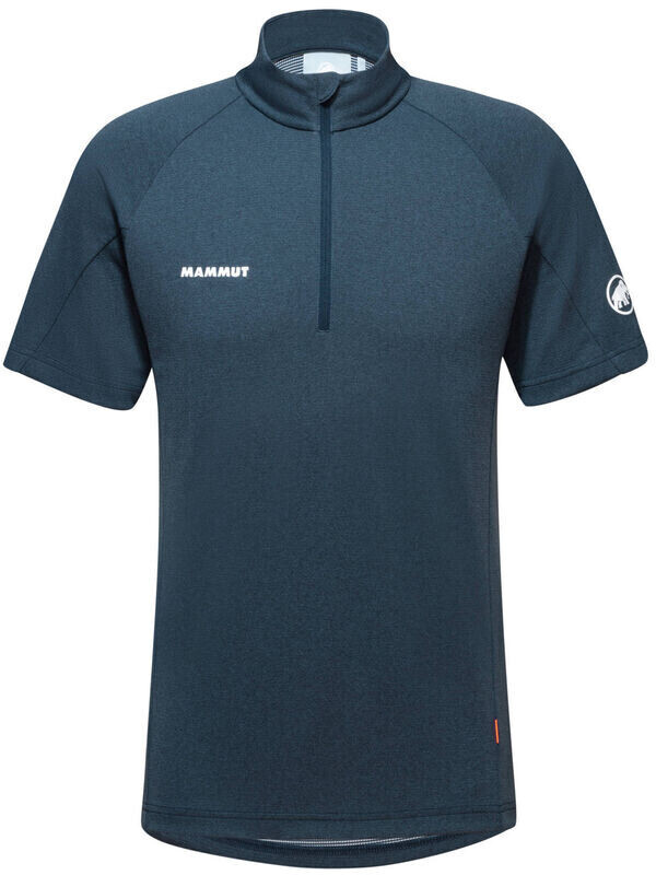 Mammut Aegility Half Zip T-Shirt marine melange-white