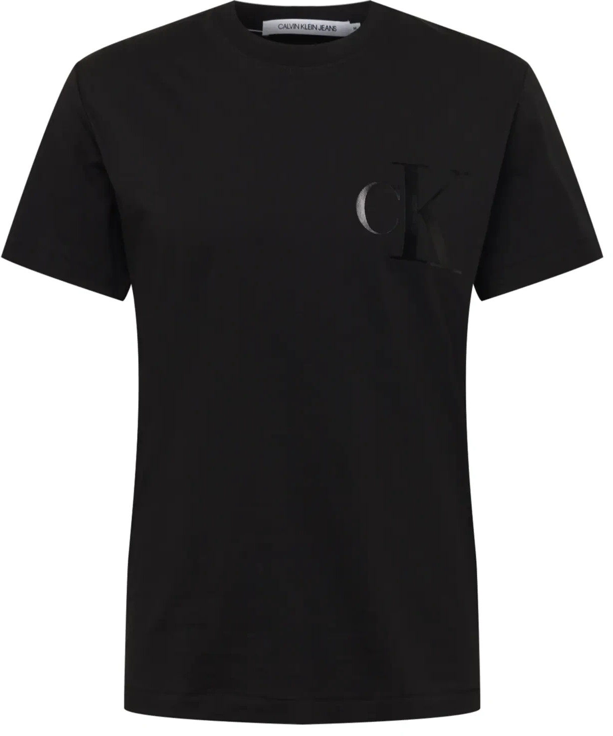 Calvin Klein Leather Monogram Tee black
