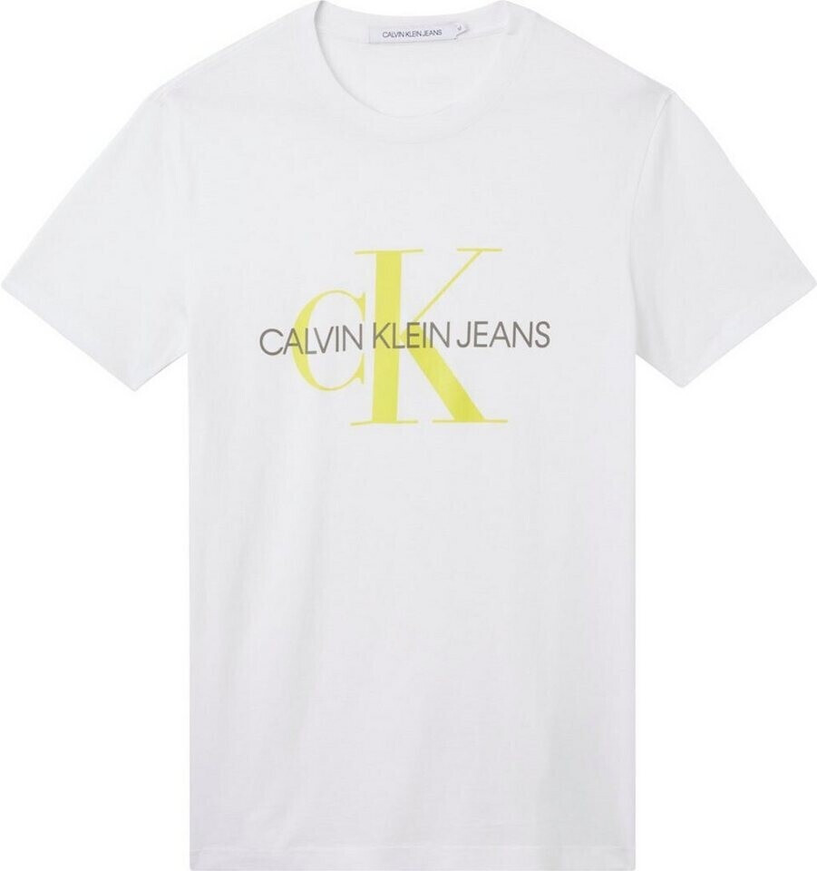 Calvin Klein Seasonal Monogram Tee (J30J317065) white/sunshine