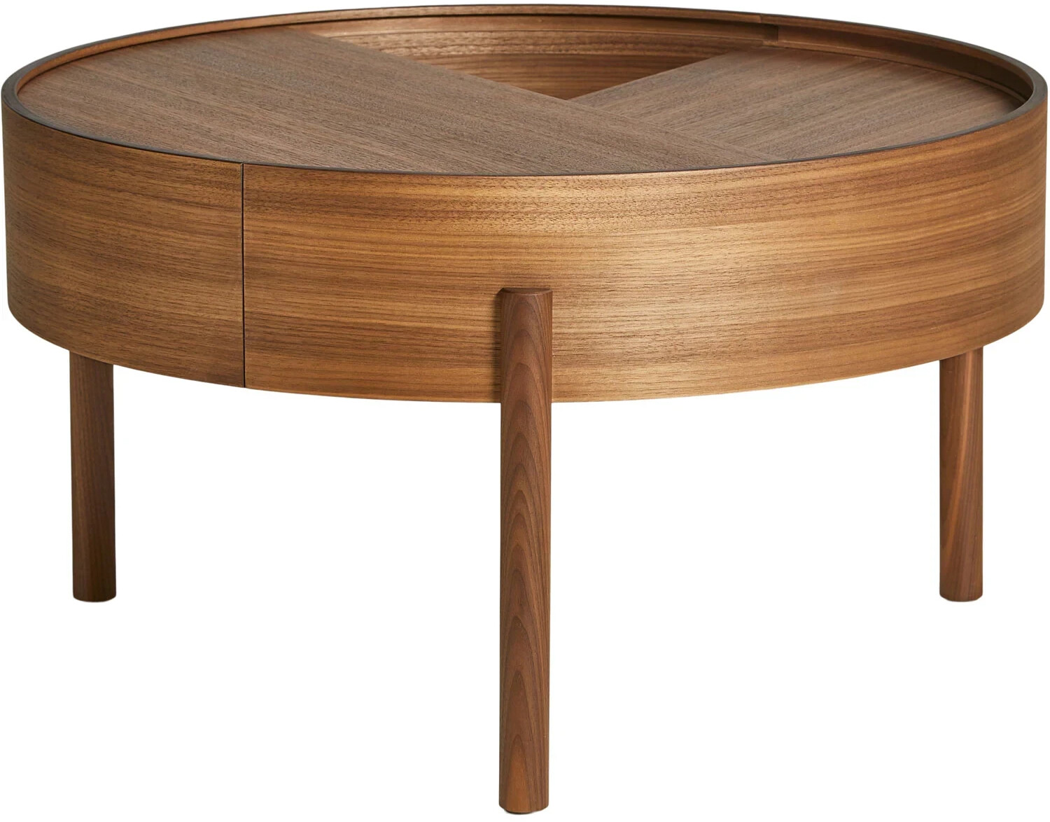 Woud Arc ⌀ 66cm matt laqued Walnut