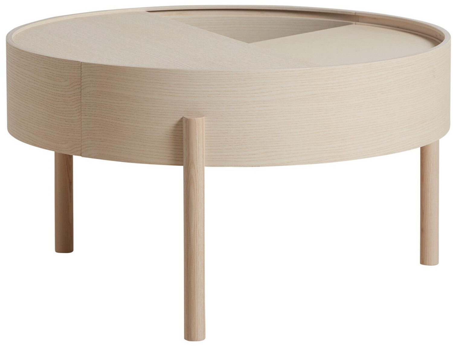 Woud Arc ⌀ 66cm White Pigmented Ash