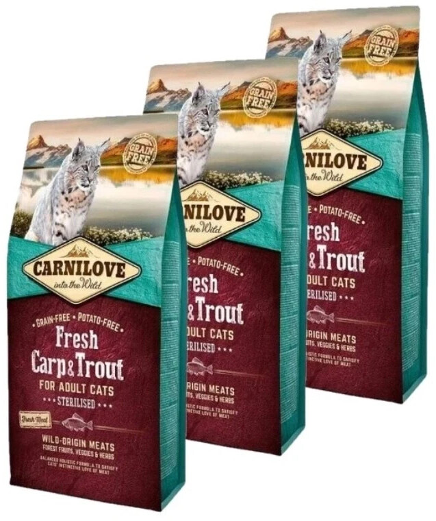 Carnilove Grain free Fresh Carp Trout Sterilised adult cats