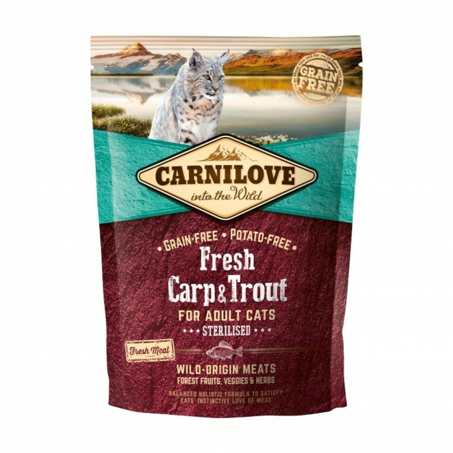 Carnilove Grain free Fresh Carp & Trout Sterilised adult cats (400 g)