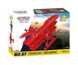 Cobi 2986 Fokker DR.I "RED BARON" Bausatz 174 Teile 1 Figur sofort lieferbar!! 