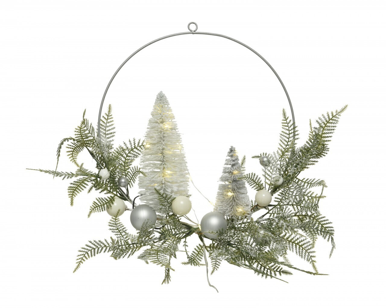 Kaemingk Weihnachtskranz 30cm inkl. LED Beleuchtung weiß ab 22,90 € |  Preisvergleich bei