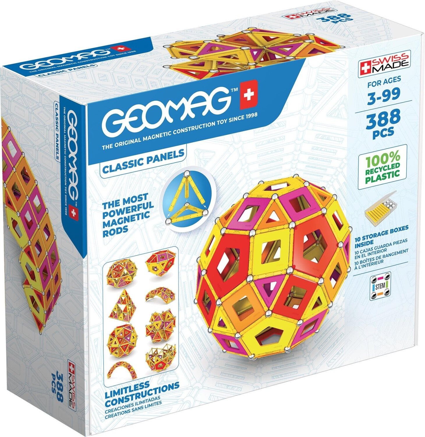 Geomag Classic Panels Masterbox 388pcs. warm
