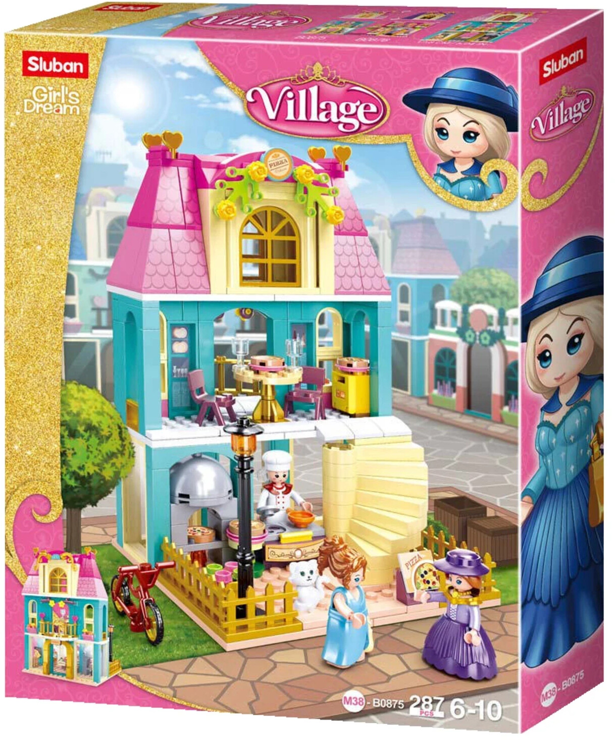 Sluban Village Pizzeria Construction Set (M38-B0875)