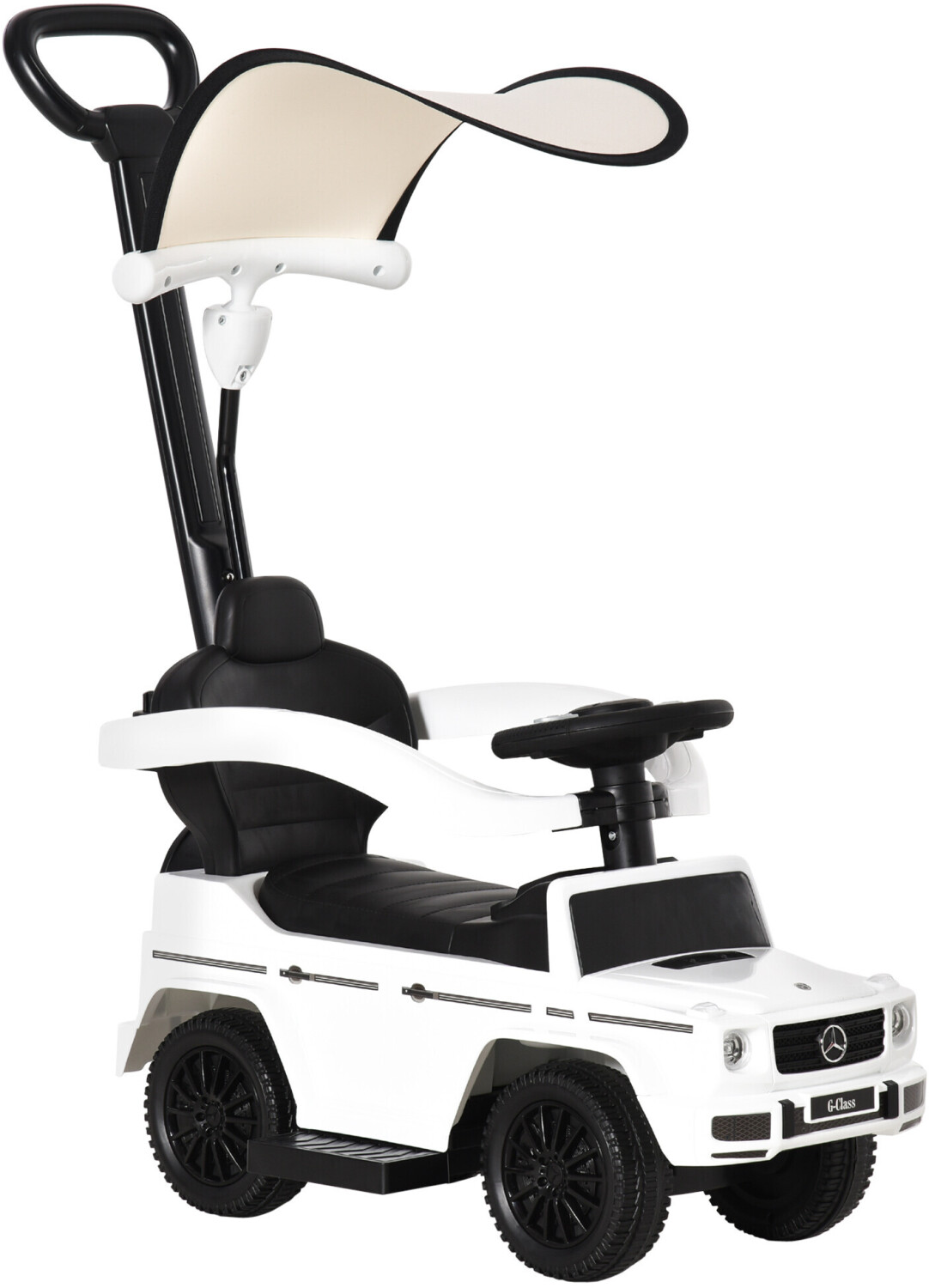 HomCom Porteur voiture multi-équipée 12-36 mois blanc (370-162WT)