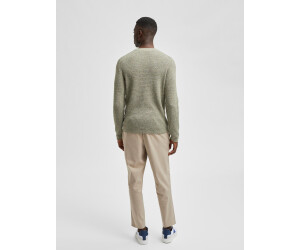SELECTED HOMME SLHMAINE LS Knit Crew Neck W Noos - Maglione da Uomo, Taglia XXL, Egret, XXL